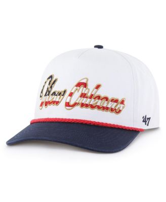 Брендовая мужская белая шляпа New Orleans Saints Patriotic 47-го года выпуска с регулируемым козырьком через голову