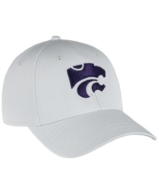 Впереди мужская шляпа Stone Kansas State Wildcats Stratus Aerosphere с регулируемой шляпой серого цвета