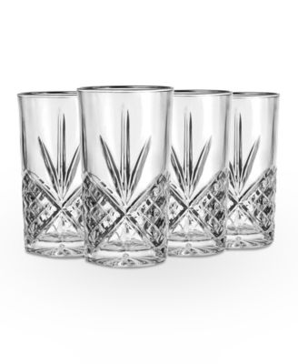 Бокалы для хайбола Godinger Dublin Platinum, набор из 4 штук