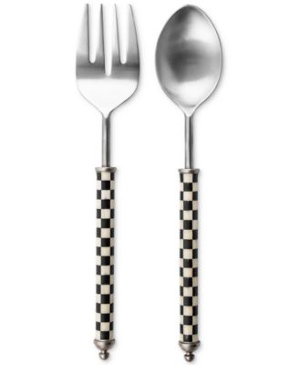 Сервировочный набор для клубного салата Mackenzie-Childs Courtly Check Supper Club