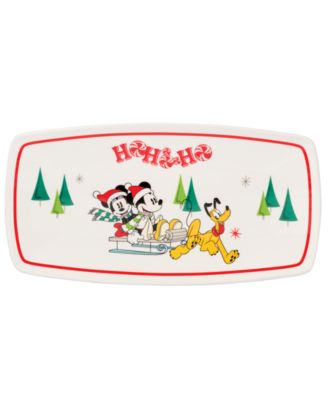 Праздничный фарфоровый поднос для закусок Lenox Disney