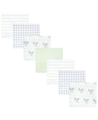 Набор для пеленания и объятий Hudson Baby из хлопчатобумажной фланели зеленого цвета