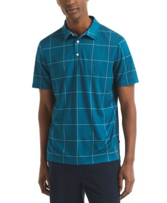 Мужская рубашка поло для гольфа Nautica с коротким рукавом Windowpane