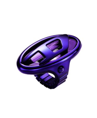 Женские кварцевые часы Diesel D-Era с двумя стрелками фиолетового цвета из нержавеющей стали, 19 мм