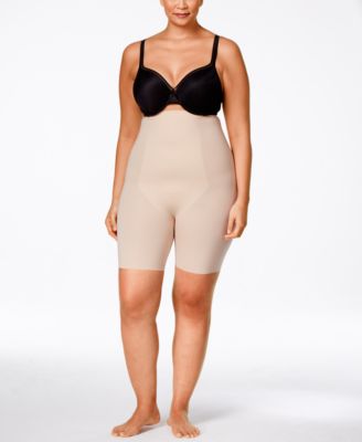 spanx thinstincts high waisted mid thigh short