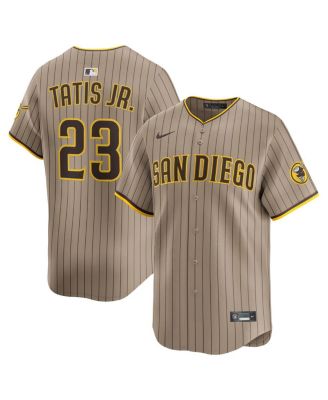 Мужская футболка Nike Fernando Tatis Jr. цвета хаки San Diego Padres Alternate Limited Player Jersey коричнево-бежевого цвета
