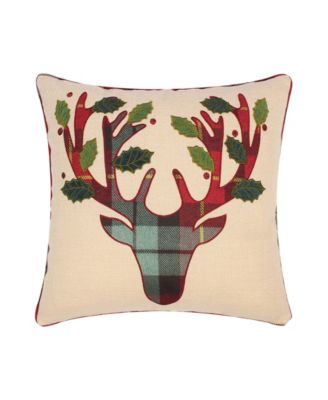 Декоративная подушка Levtex с аппликацией в виде рождественского оленя, 18