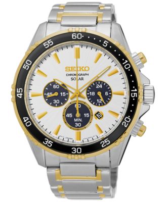 seiko two tone solar watch