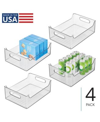Дизайнерский набор IDesign из 4 пластиковых штабелируемых ящиков для хранения с ручками