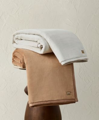 Накидка UGG® Salt Creek с реверсивным рисунком, коричневая, 50 x 70 дюймов