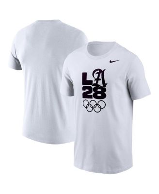 Мужская белая футболка Nike с изображением легенды летних Олимпийских игр 2028 года в Лос-Анджелесе, белая