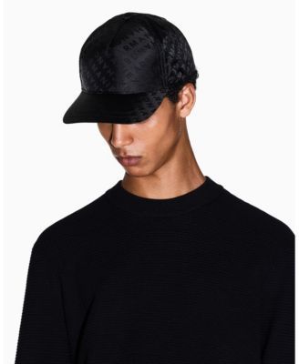 Мужская жаккардовая кепка A|X Armani Exchange с логотипом по всей длине
