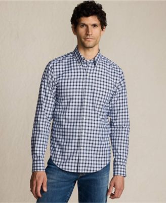 Идеальную посадку по фигуре земли end Мужские не железа Саржа рубашка с длинным рукавом