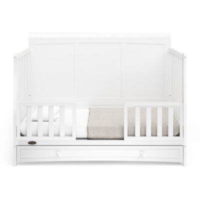 Детская кроватка-трансформер Graco Asheville 4 в 1 с выдвижным ящиком (белая) Белый