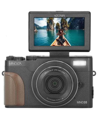 Цифровая камера Minolta MND35 64 МП 4K Wi‑Fi, черная