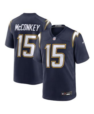 Мужская футболка Nike Ladd McConkey Navy Los Angeles Chargers Alternate Super Chargers Game Player от Nike.