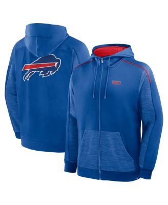 Мужская толстовка с капюшоном на молнии Fanatics Royal Buffalo Bills Checkdown Pass