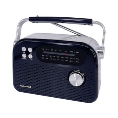 Радиоприемник RadioShack ретро 3-диапазонный с Bluetooth, черный