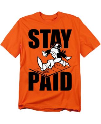 Футболка MONOPOLY Men's Pass Go, Stay Paid оранжевого цвета