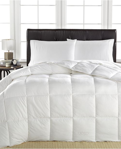 Lauren Ralph Lauren Down Alternative Full Queen Comforter Certified Asthma And Allergy Friendly Reviews Comforters Bed Bath Macy S