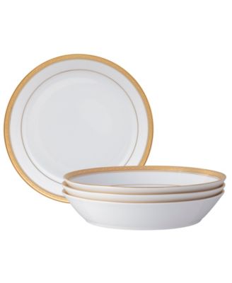 Noritake Crestwood, 4 шт. Набор обеденных тарелок-купе, Сервиз на 4 персоны
