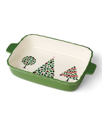 Прямоугольная форма для запекания вечнозеленых морских гребешков Kate Spade Evergreen