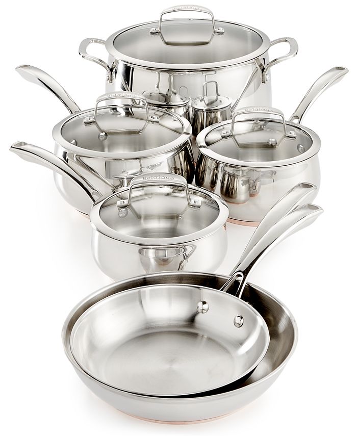 Belgique Copper Bottom 10Pc. Cookware Set, Created for Macy's