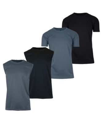 Мужская футболка с круглым вырезом Regular Fit multi из 4-х комплектов от Galaxy By Harvic.