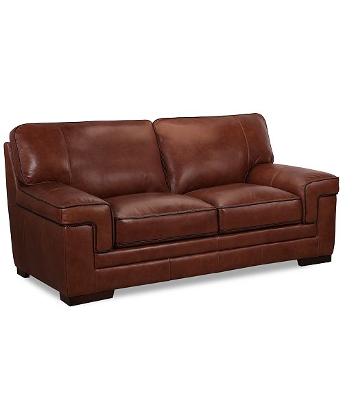 Furniture Myars 69 Leather Loveseat Reviews Furniture Macy S