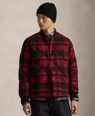 Мужская куртка Polo Ralph Lauren в клетку Buffalo с бейсбольным воротником