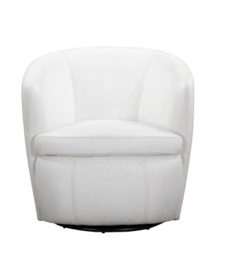 Клубное вращающееся кресло Parker Living Snow из 100% итальянской кожи