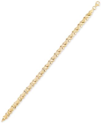 gold heart bracelet