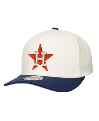 Мужская кремовая шляпа Mitchell & Ness Houston Astros Coop Stretch-Snapback
