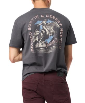 Мужская футболка Tavian с короткими рукавами и графическим принтом Buffalo David Bitton