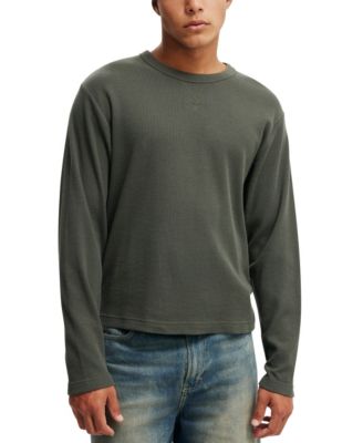 Мужские текстурированные футболки укороченного кроя ИЗ ХЛОПКА