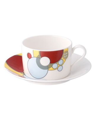 Чашка Noritake Frank Lloyd Wright Imperial Cabaret, 6 унций, с блюдцем