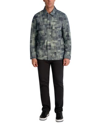 Мужская текстурированная куртка-рубашка Ponte от КАРЛА ЛАГЕРФЕЛЬДА в ПАРИЖЕ