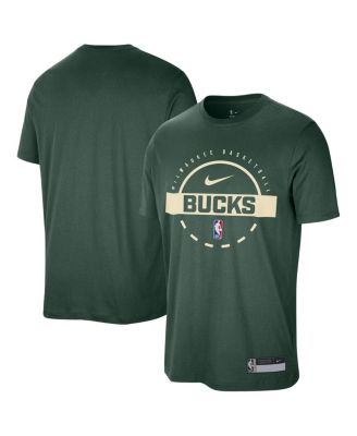 Мужская футболка Nike Hunter Green Milwaukee Bucks 2025/26 для тренировок на корте с расклешенными рукавами
