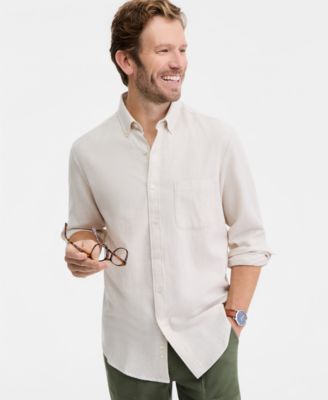 Мужская фланелевая рубашка Club Room обычного покроя, созданная для Macy's