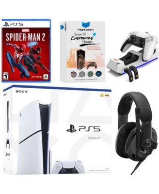 Консоль Sony PlayStation 5 Slim Disc комплект со Spider-Man 2, белая