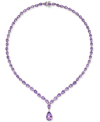 amethyst statement necklace