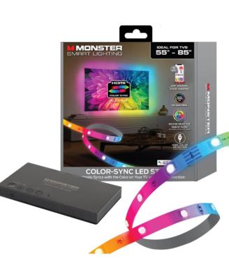 Светодиодная лента MONSTER CABLE Smart Lighting HDMI Color Sync для телевизоров диагональю до 85 дюймов белого цвета