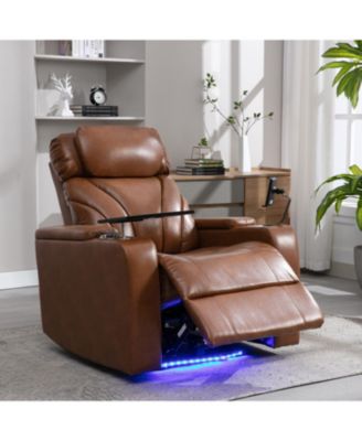 Кресло Streamdale Furniture с электроприводом, USB-зарядным устройством, местом для хранения, подстаканником, Bluetooth