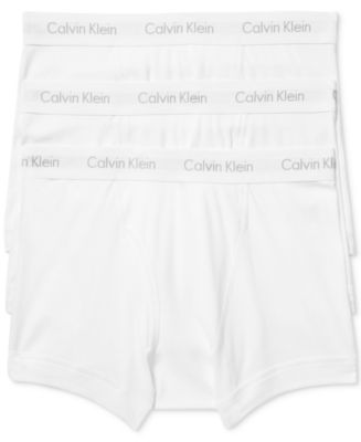 Calvin Klein Men's Cotton Classics 3-Pack Trunks NB1119 & Reviews ...