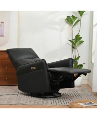 Электрическое поворотное кресло-качалка Streamdale Furniture с откидной спинкой для небольших помещений
