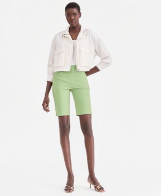 Женские шорты-бермуды средней посадки I.N.C. International Concepts, созданные для Macy's green