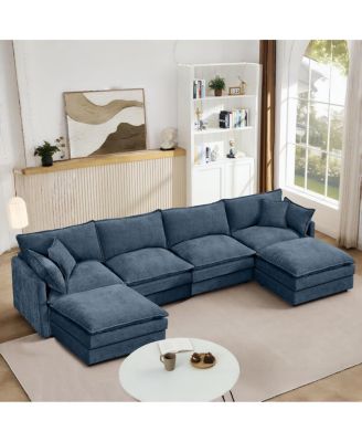 Модульный секционный диван Streamdale Furniture, U-образный диванный гарнитур 130,7