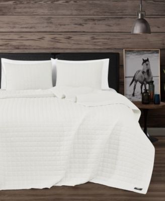 Комплект постиранных хлопковых одеял Frye Vintage из 3 предметов, Полный /Королева