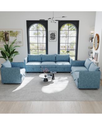 Модульный секционный диван Streamdale Furniture с местом для хранения, трансформируемый комплект для гостиной