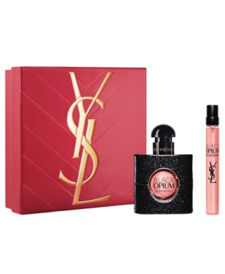 Yves Saint Laurent, 2 шт. Подарочный набор для путешествий с парфюмированной водой Black Opium Duo без цвета